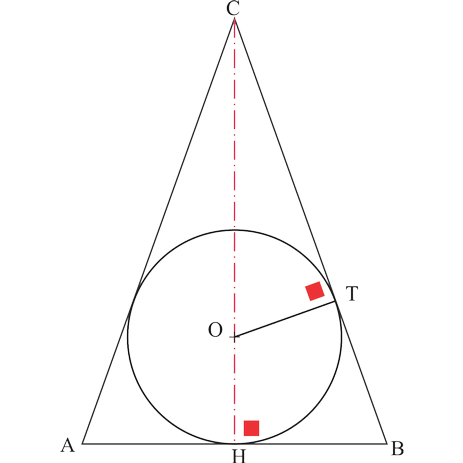 Triangolo isoscele circoscritto